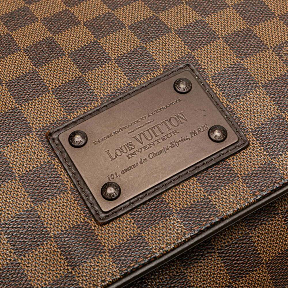 LOUIS VUITTON Brown Damier Leather Shoulder Bag - Picture 7 of 9